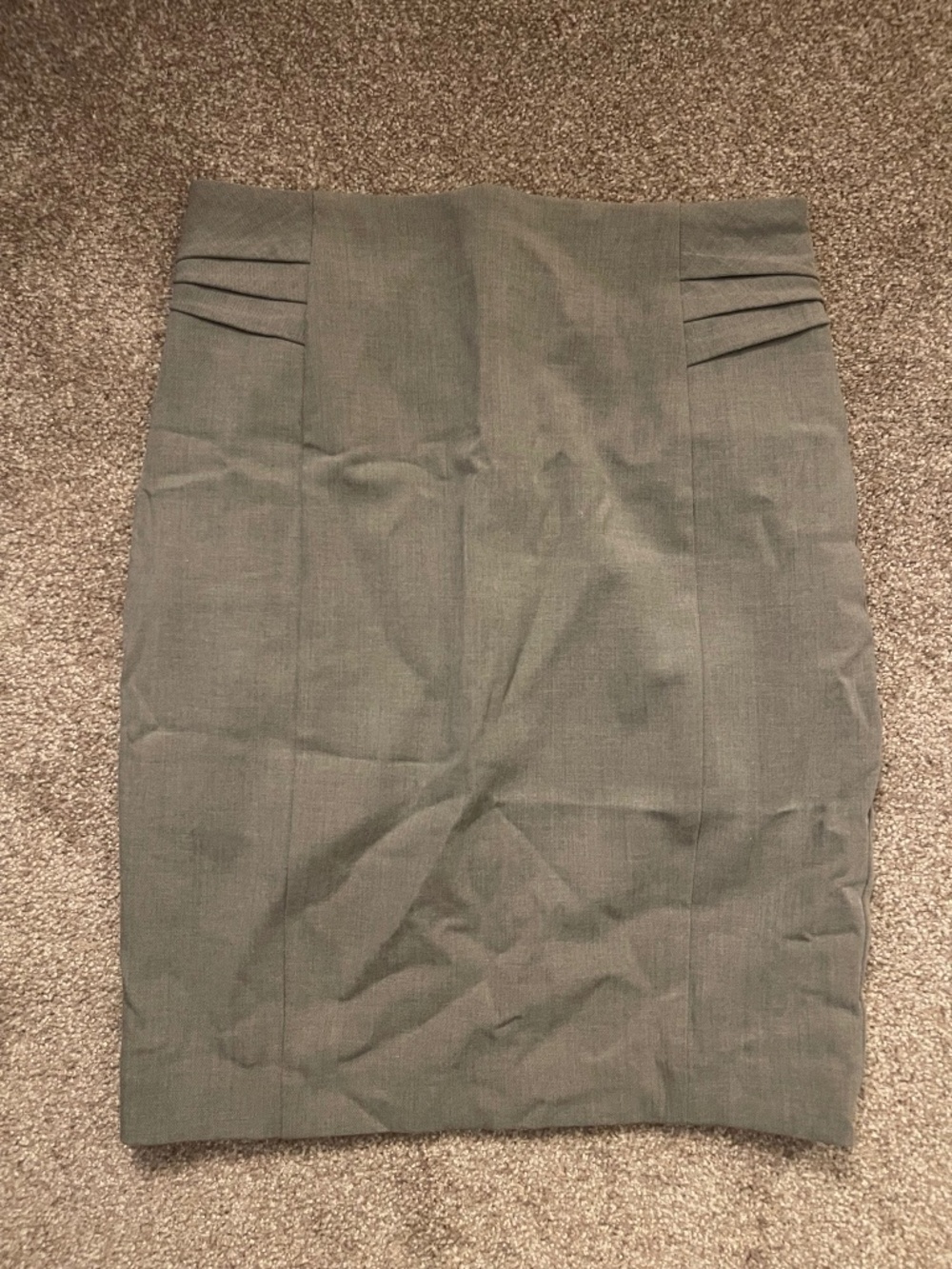 Gray Pencil Skirt